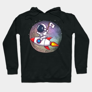 Astronaut rocket rider Hoodie